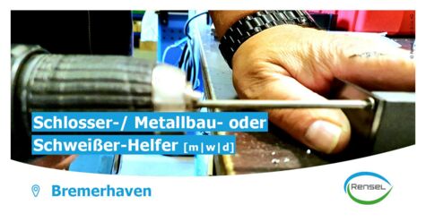 Schlosser-/ Metallbau- oder Schweißer-Helfer [m