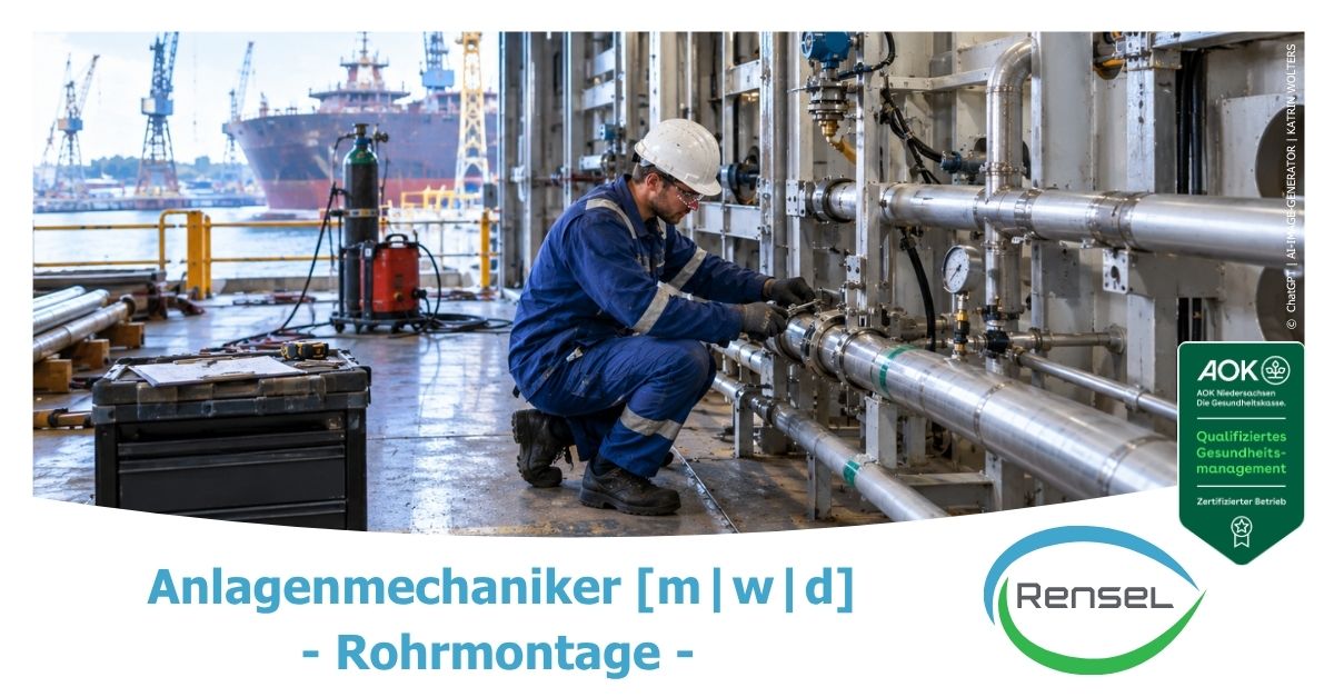 Anlagenmechaniker (m/w/d) - Rohrmontage in Hamburg