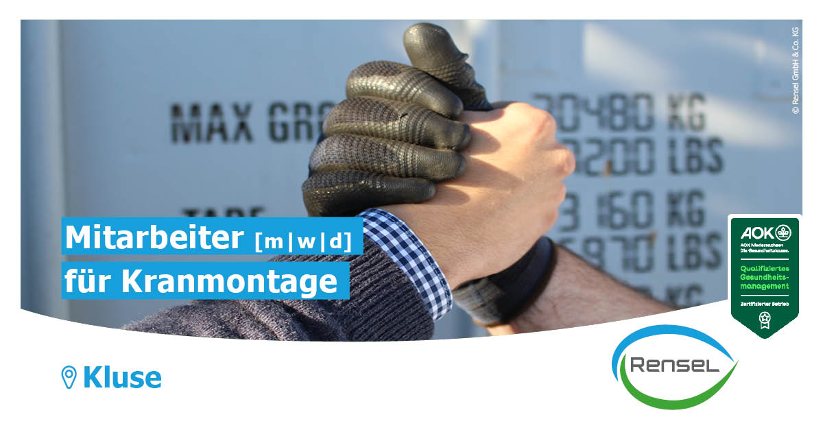 Mitarbeiter [m|w|d] für Kranmontage in Kluse