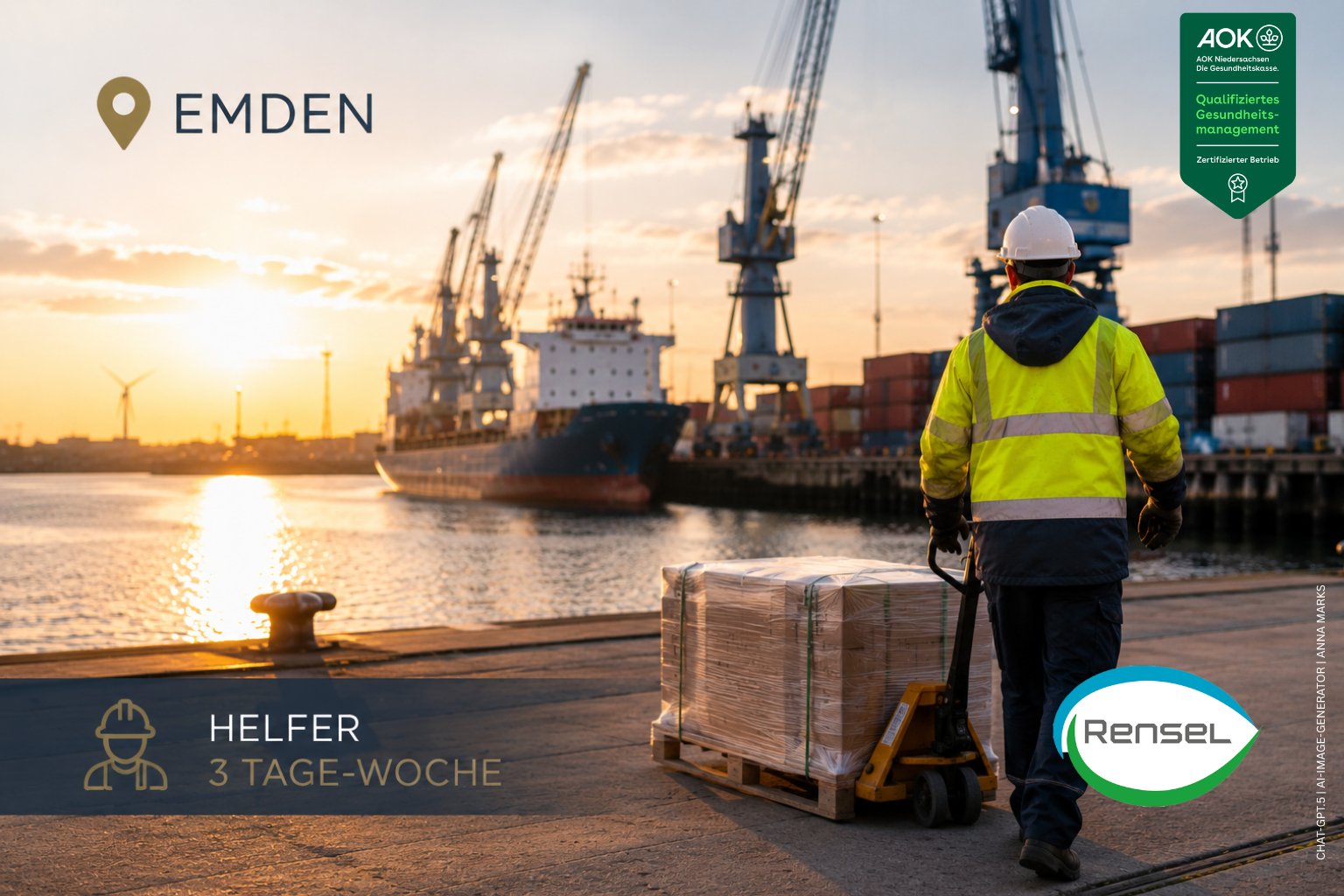 Helfer am Emder Hafen [m|w|d] gesucht! 3-Tage Woche !  in Emden