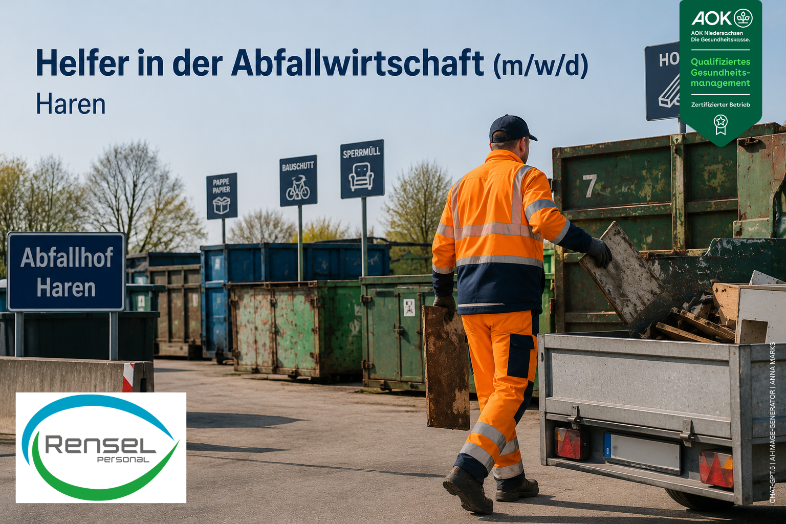 Helfer in der Abfallwirtschaft [m|w|d] in Haren (Ems)