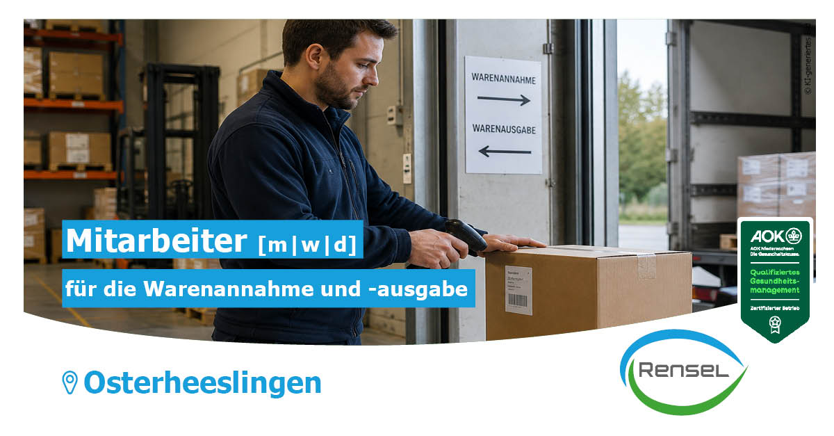 Mitarbeiter für die Warenannahme und- ausgabe (m/w/d) in Heeslingen