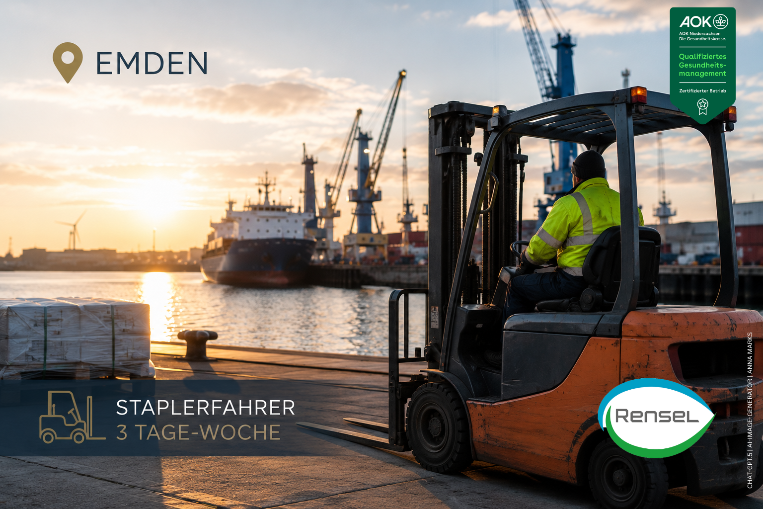 Gabelstaplerfahrer  [m|w|d] 3-Tage Woche!  in Emden