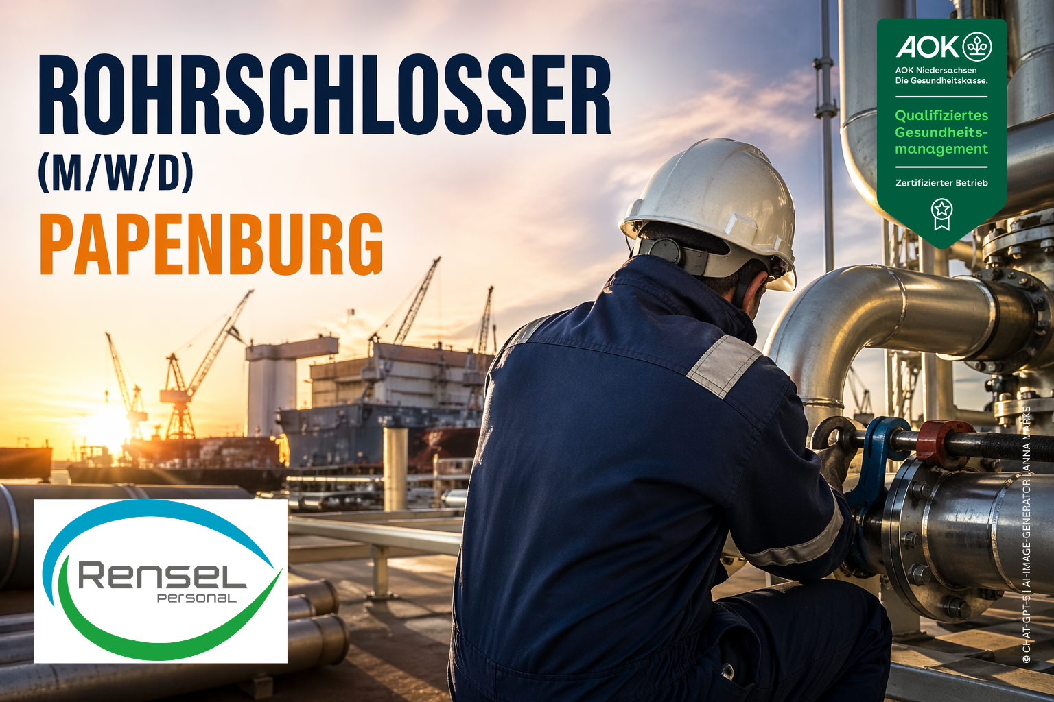 Rohrschlosser [m|w|d] (Fachhelfer Metall) in Papenburg
