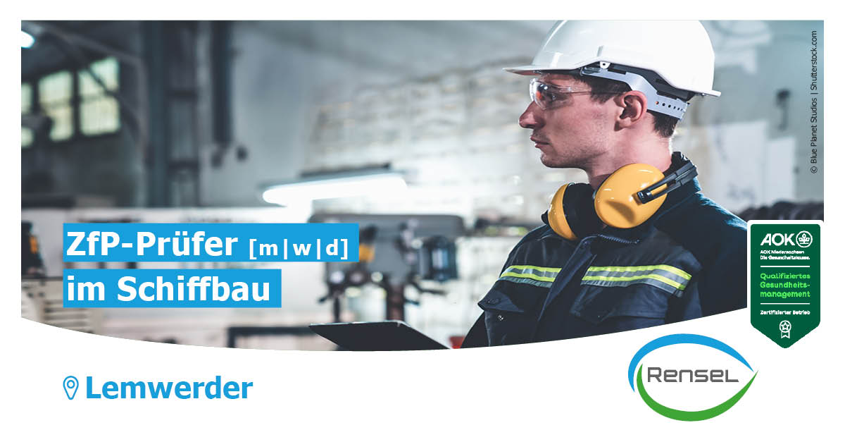 ZfP-Prüfer (m/w/d) im Schiffbau in Lemwerder
