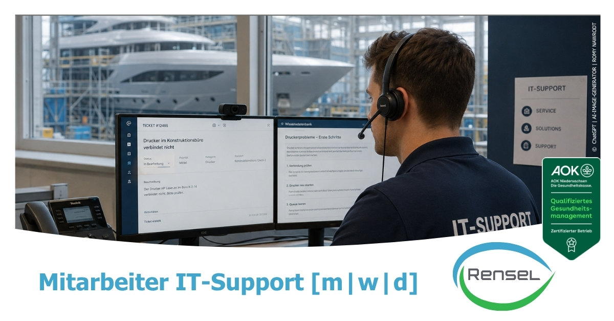Mitarbeiter (m/w/d) im IT-Support / Helpdesk in Lemwerder