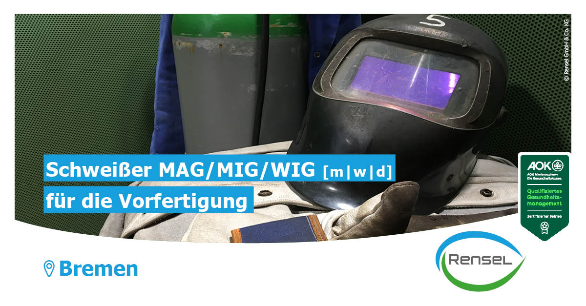 Schweißer MAG/MIG/WIG [m|w|d] für die Vorfertigung