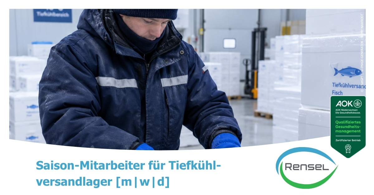 Saison-Mitarbeiter für Tiefkühlversandlager [m|w|d] in Bremerhaven