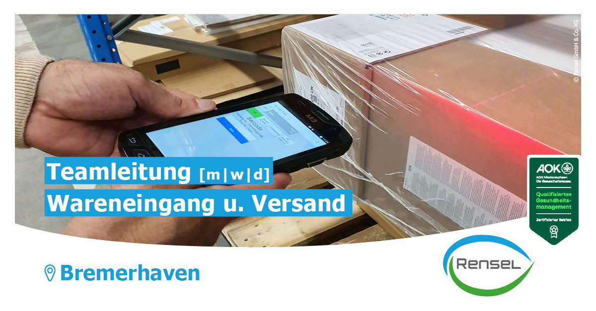 Teamleitung Wareneingang und Versand (m/w/d) in Bremerhaven