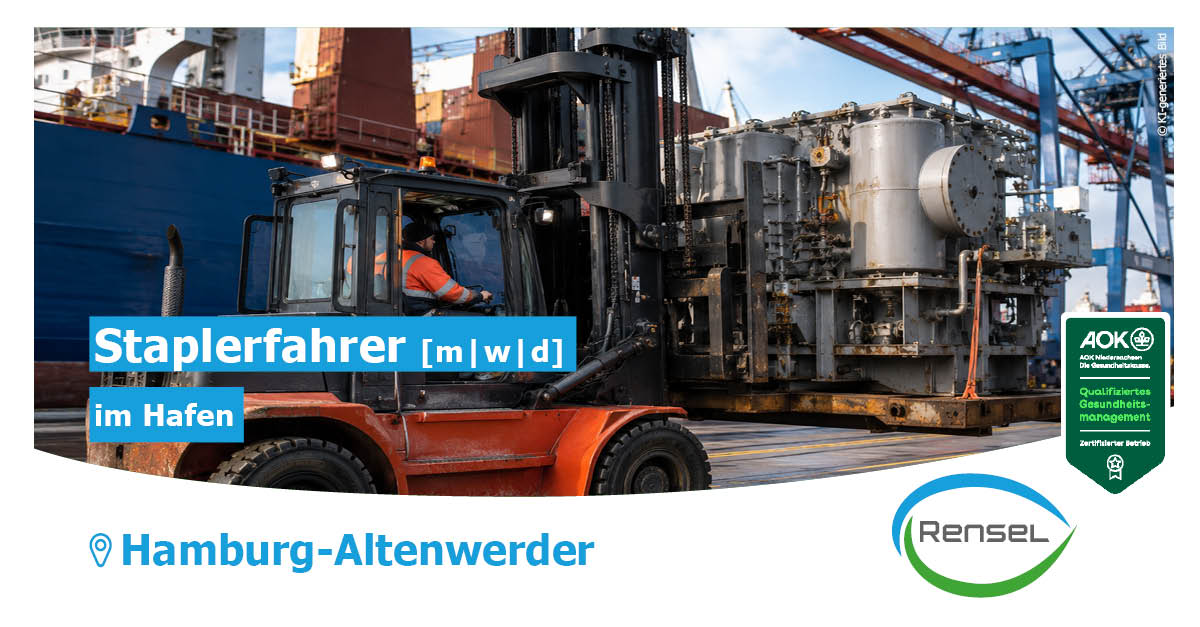 Staplerfahrer auf dem Werftgelände (w/m/d) in Hamburg